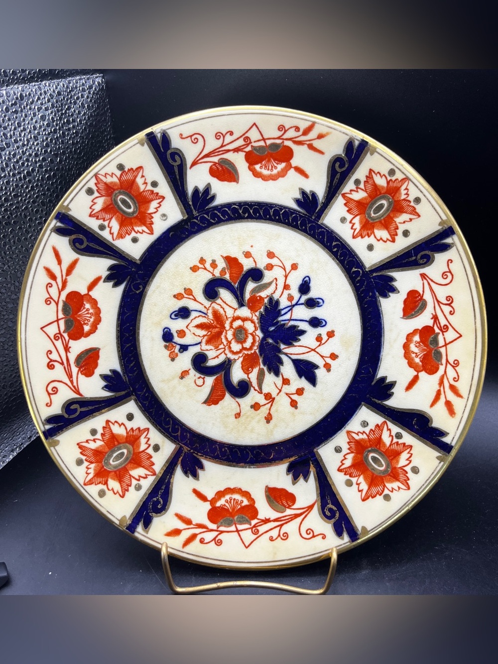 Antique Wileman & Co Foley Imari Plate Pre Shelley Japan Pattern 531 c1888 Gilt